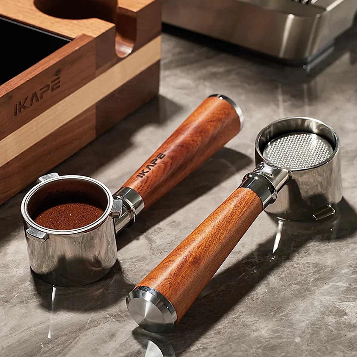 Portafilter 58Mm - فلتر القهوة بدون قاع من IKAPE