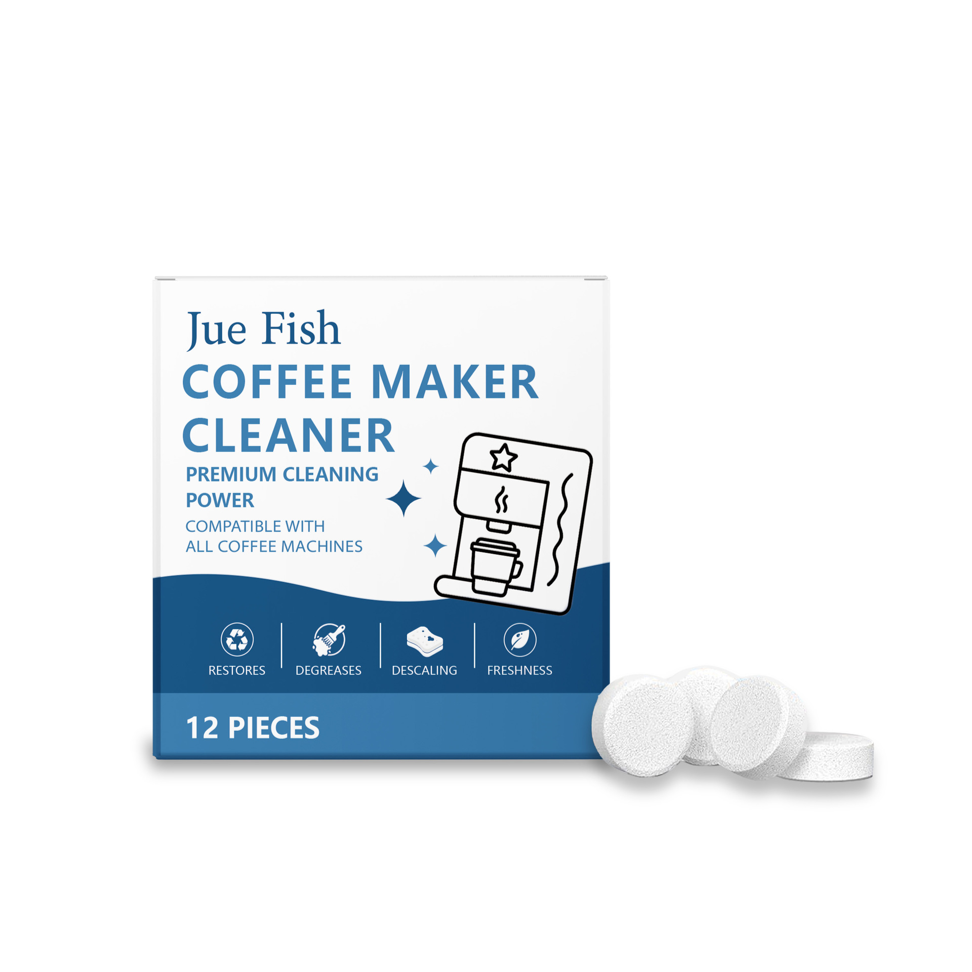 Backflush Tablet Cleaner - أقراص تنظيف ماكينة القهوة، فعالة في