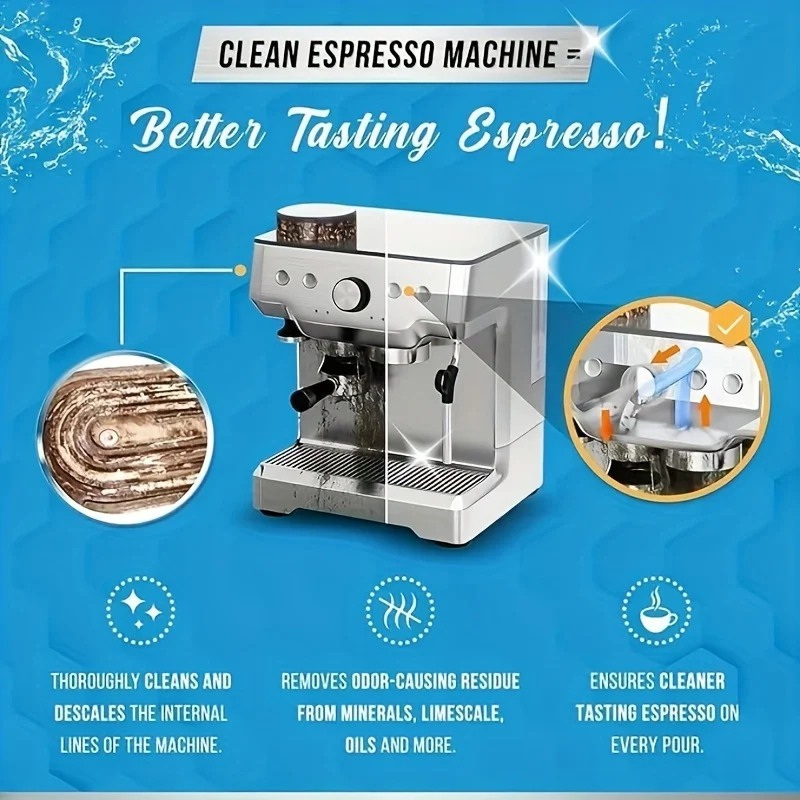 Backflush Tablet Cleaner - أقراص تنظيف ماكينة الإسبريسو، مزيل الترسبات