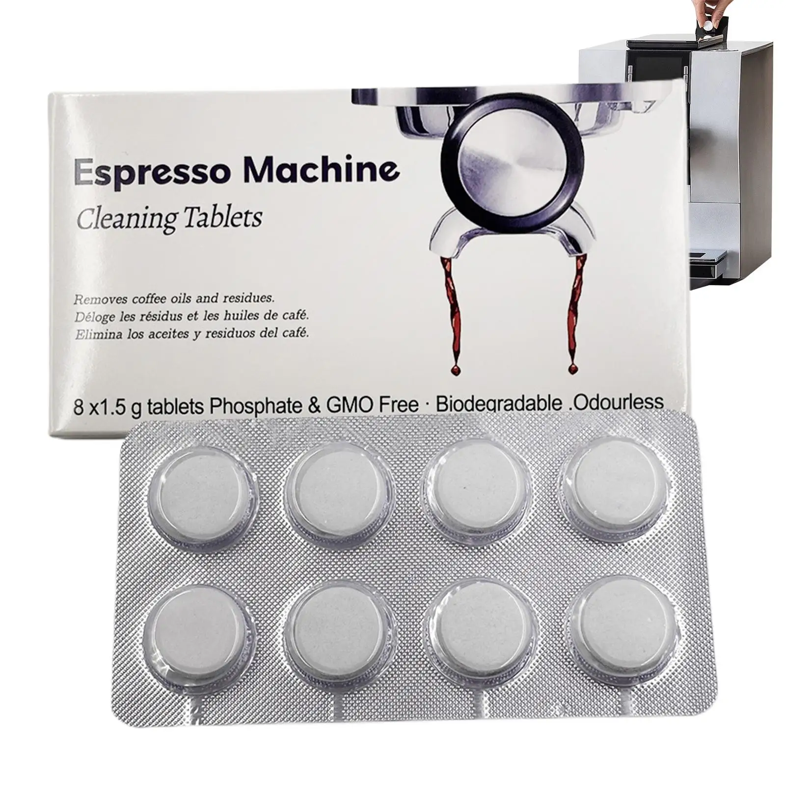 أقراص تنظيف ماكينة الإسبريسو،  - مراجعة Backflush Tablet Cleaner وسعره