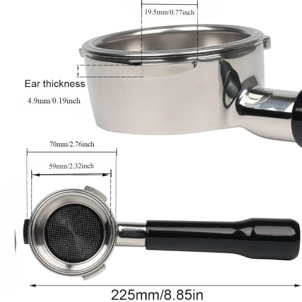 حامل فلتر قهوة بدون قاع 58 ملم - مراجعة Portafilter 58Mm وسعره