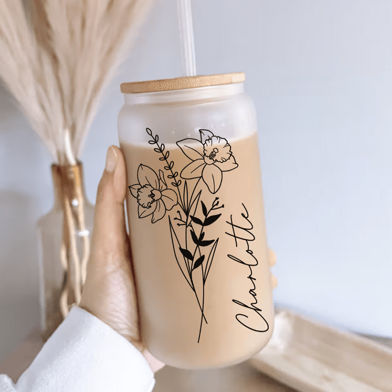 كوب زجاجي مخصص قابل لإعادة الا - مراجعة Coffee Equipment With Name وسعره