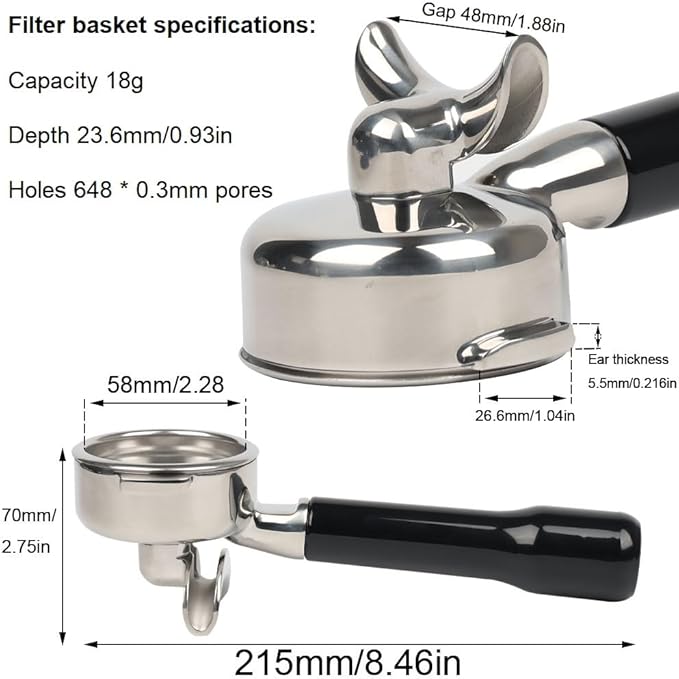 حامل فلتر E61 مقاس 58 مم بفوهة - مراجعة Portafilter 58Mm وسعره