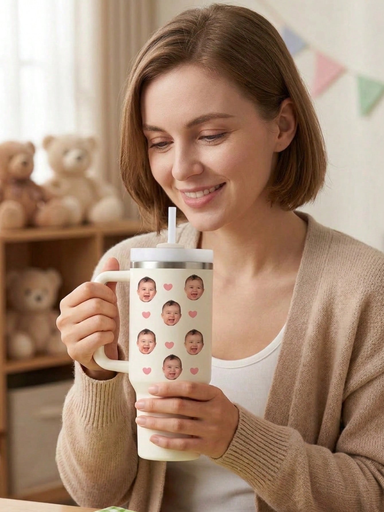 كوب معزول مخصص للوجه بسعة 40 أ - مراجعة Coffee Equipment With Name وسعره